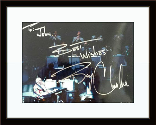 Framed Ray Charles Photo Autograph with COA