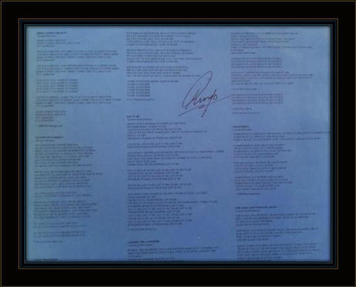 Framed Ringo Starr LP Sleeve Autograph with COA