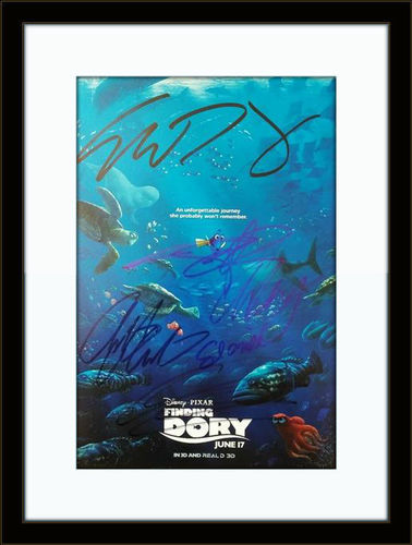 Framed Finding Dory Cast Authentic Autograph with COA