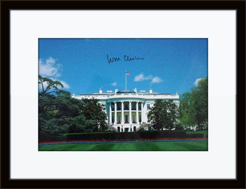 Framed Bill Clinton Authentic Autograph with COA