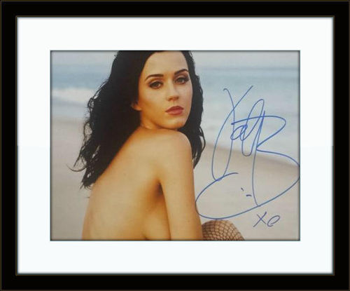 Framed Katy Perry Authentic Autograph with COA