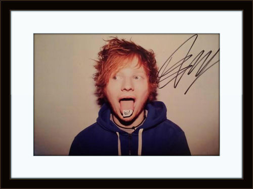 Framed Ed Sheerhan Authentic Autograph with COA