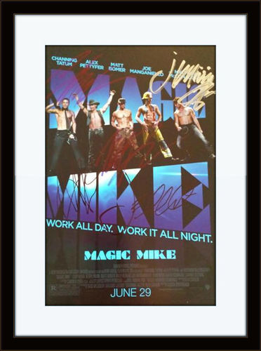 Framed Magic Mike Cast Authentic Autograph with COA