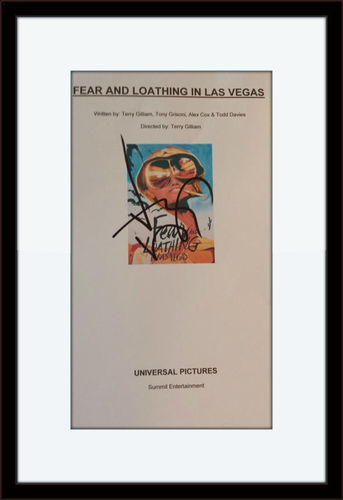 Framed Johnny Depp Authentic Autograph with COA