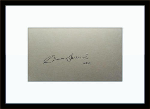 Framed Sam Snead Golfer Authentic Autograph with COA