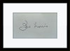 Framed Joe Louis Boxer Autograph with COA