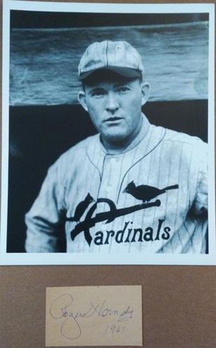 Rogers Hornsby Autograph On Cut Signature with COA
