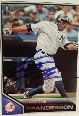 Curtis Granderson Autograph On Card with COA