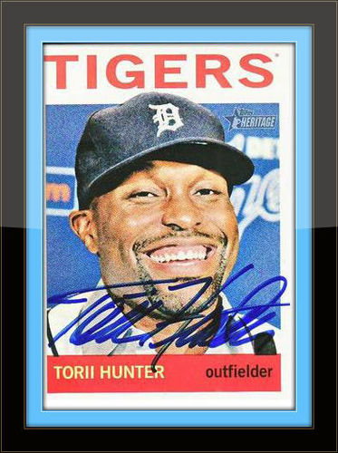 Torii Hunter Autograph On Card with COA