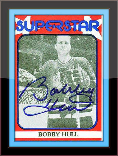 Bobby Hull Blackhawks Autograph on Sports Card with COA