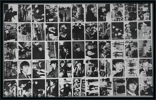 The Beatles UnCut Card Sheet