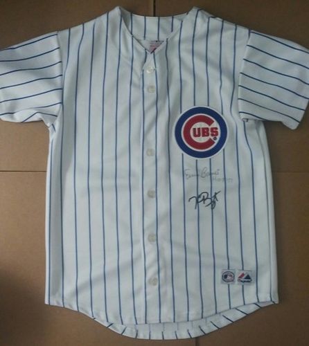 Kris Bryant Ernie Banks Youth Autographed Jersey with COA