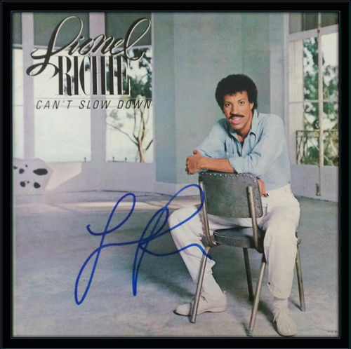 Framed Lionel Richie LP Autograph with COA