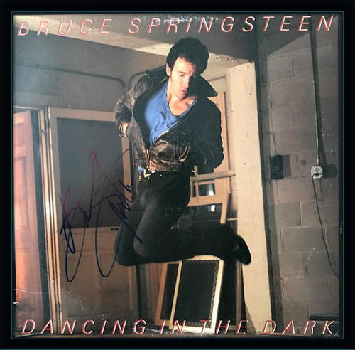 Framed Autographed by Bruce Springsteen with COA