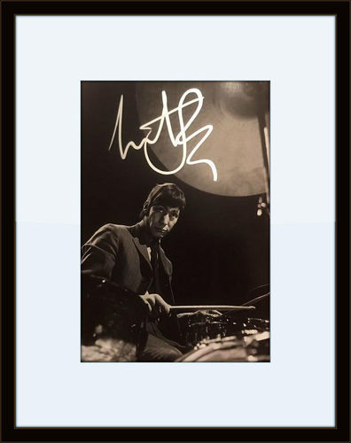 Framed Charlie Watts Autograph with COA
