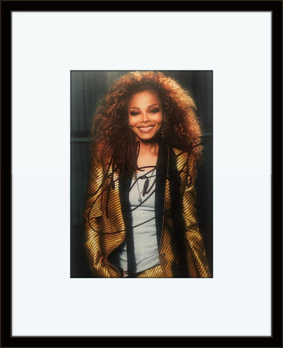 Framed Janet Jackson Autograph with COA