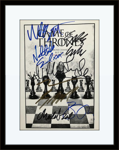 Framed Games Of Thrones TV Cast Members Photo Autograph with COA