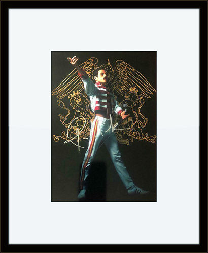 Framed Rami Malek Queen Autograph with COA