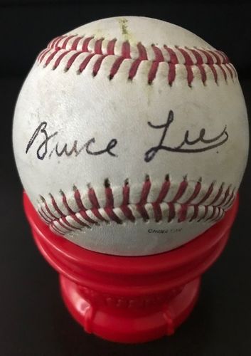 Bruce Lee Autographed Baseball with COA