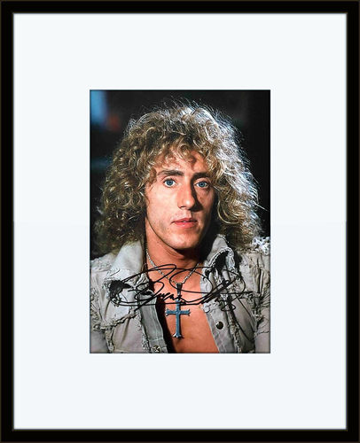 Framed Roger Daltrey Authentic Autograph with Certificate of Authenticity