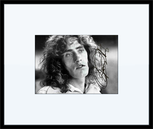 Framed Roger Daltrey Authentic Autograph with Certificate of Authenticity