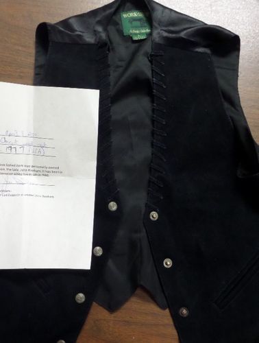 John Bonham Led Zeppelin Concert Worn Vest with Personal Letter and Certificate of Authenticity
