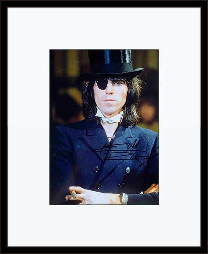 Framed Keith Richards Autograph with Certificate of Authenticity