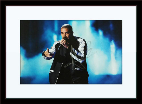 Framed Drake Authentic Autograph with Certficate of Authenticity
