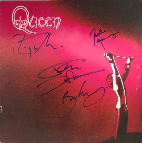 Queen LP Authentic Autograph with Certificate of Authenticity