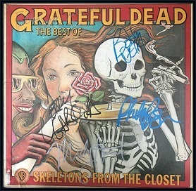 Grateful Dead Band Signed Authentic Album Autograph with Certificate of Authenticity