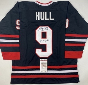 Bobby Hull Autographed Jersey with Certificate of Authenticity