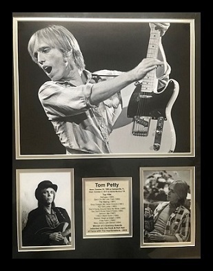 Tom Petty Matted Vintage Collage