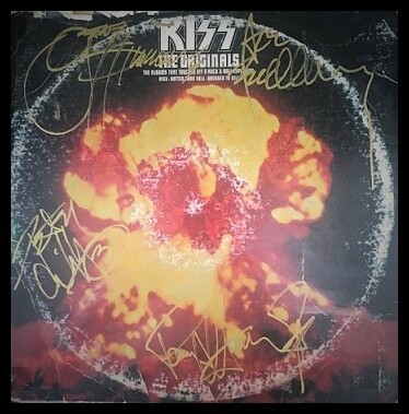 KISS Original Band Authentic Album Autograph with Certificate of Authenticity