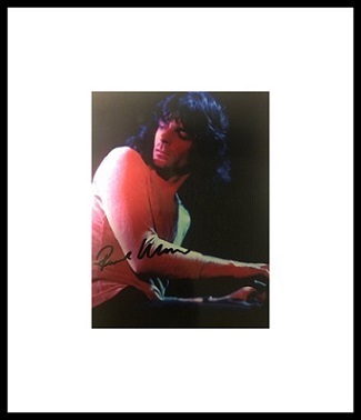 Framed Rick (Richard) Wright Pink Floyd Autograph with Certificate of Authenticity