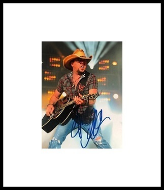 Framed Jason Aldean Autograph with Certificate of Authenticity