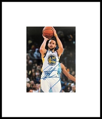 Framed Stephen Steph Curry Autograph with Certificate of Authenticity