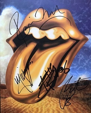 Rolling Stoned Tour Book Authentic Autograph with Certificate of Authenticity