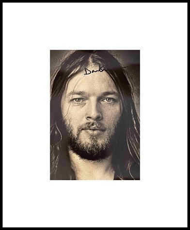 David Gilmour Autographed Photo with Certificate of Authenticity
