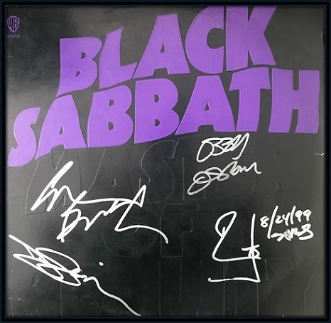 Black Sabbath Band Signed LP Album with Ceritificate of Authenticity