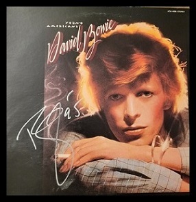 David Bowie LP Autograph with Certificate of Authenticity