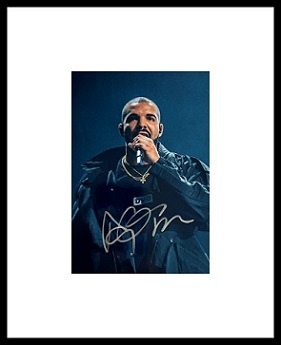 Framed Drake Autograph with Certificate of Authenticity